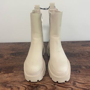 White Zara Boots